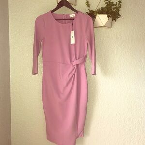 BEAUTIFUL LAVENDER KNOTTED FRONT TULIP DRESS